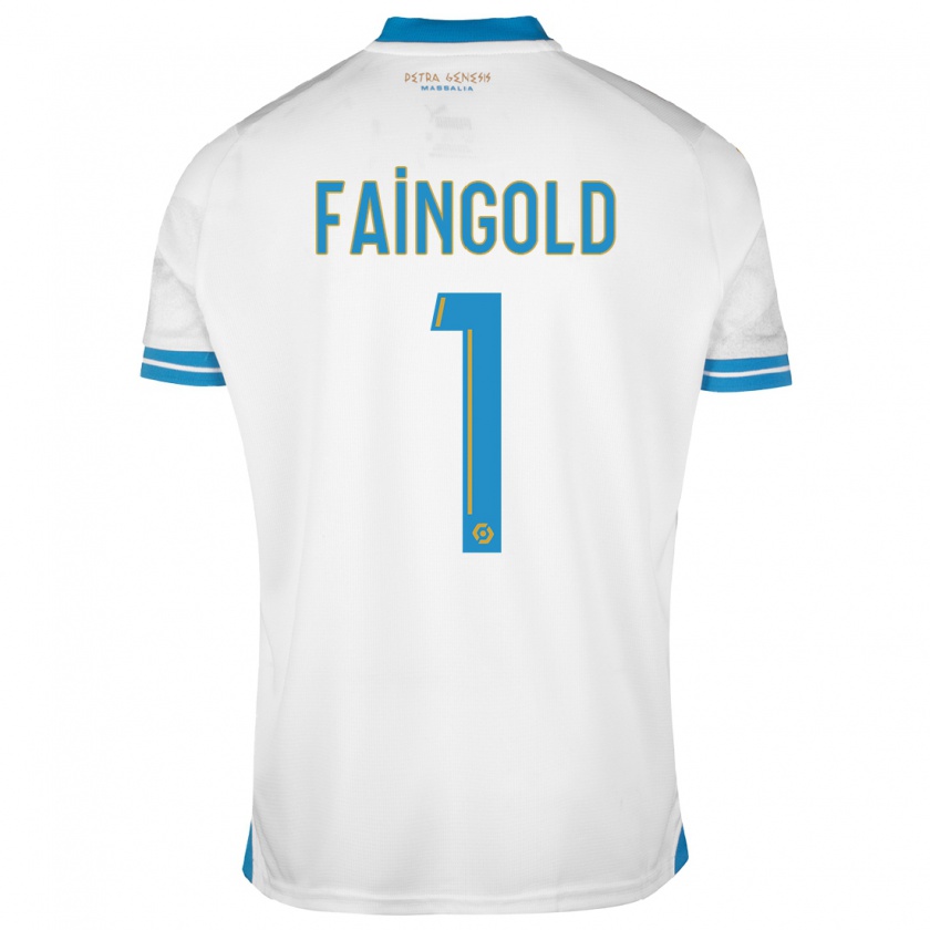 Kandiny Kinder Abbie Faingold #1 Weiß Heimtrikot Trikot 2023/24 T-Shirt