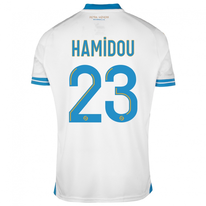 Kandiny Kinder Jamila Hamidou #23 Weiß Heimtrikot Trikot 2023/24 T-Shirt