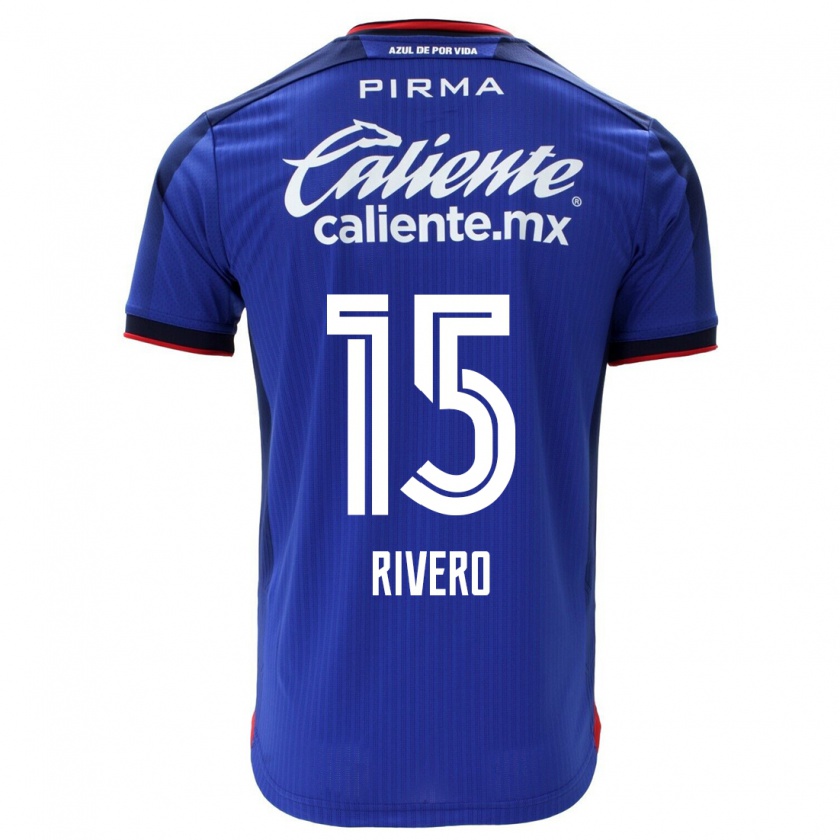 Kandiny Kinder Ignacio Rivero #15 Blau Heimtrikot Trikot 2023/24 T-Shirt
