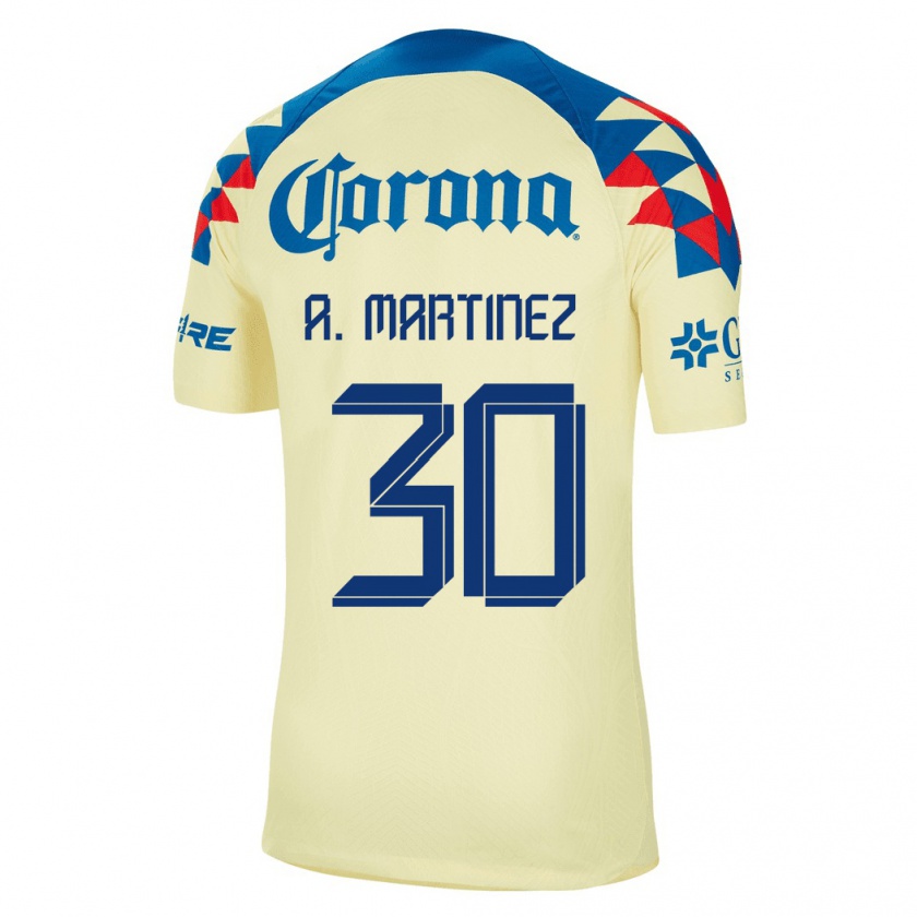 Kandiny Kinder Arturo Martínez #30 Gelb Heimtrikot Trikot 2023/24 T-Shirt