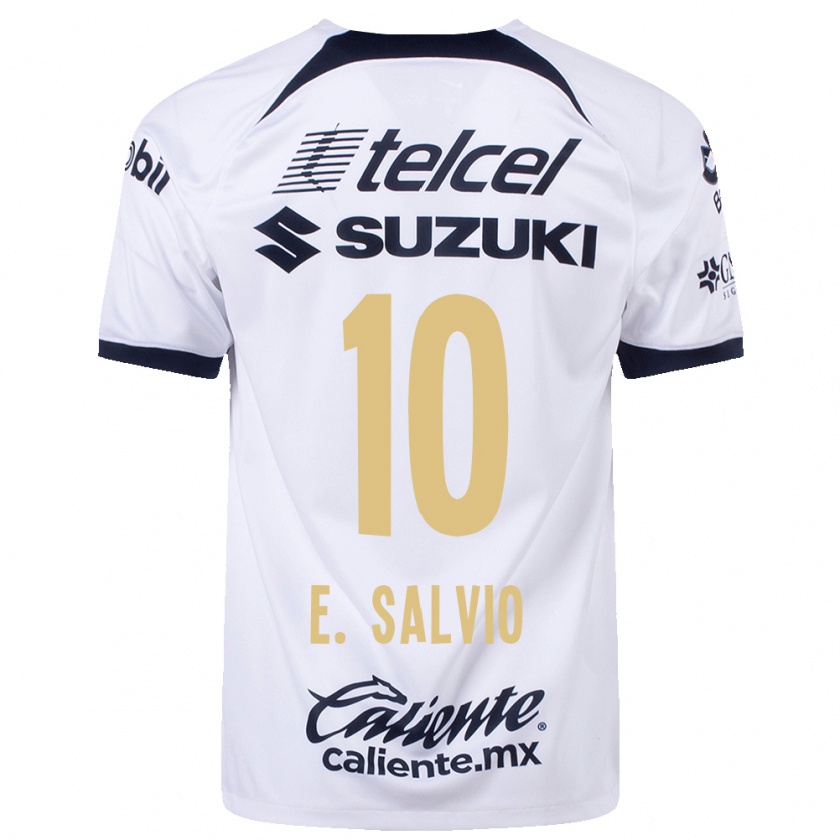 Kandiny Kinder Eduardo Salvio #10 Weiß Heimtrikot Trikot 2023/24 T-Shirt