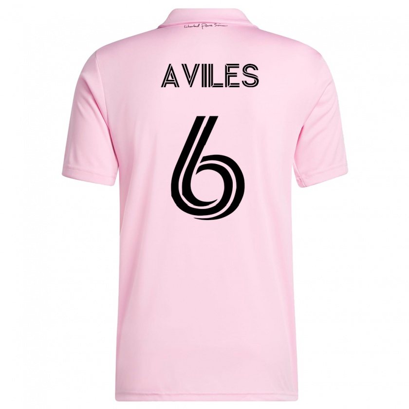 Kandiny Kinder Tomás Avilés #6 Rosa Heimtrikot Trikot 2023/24 T-Shirt