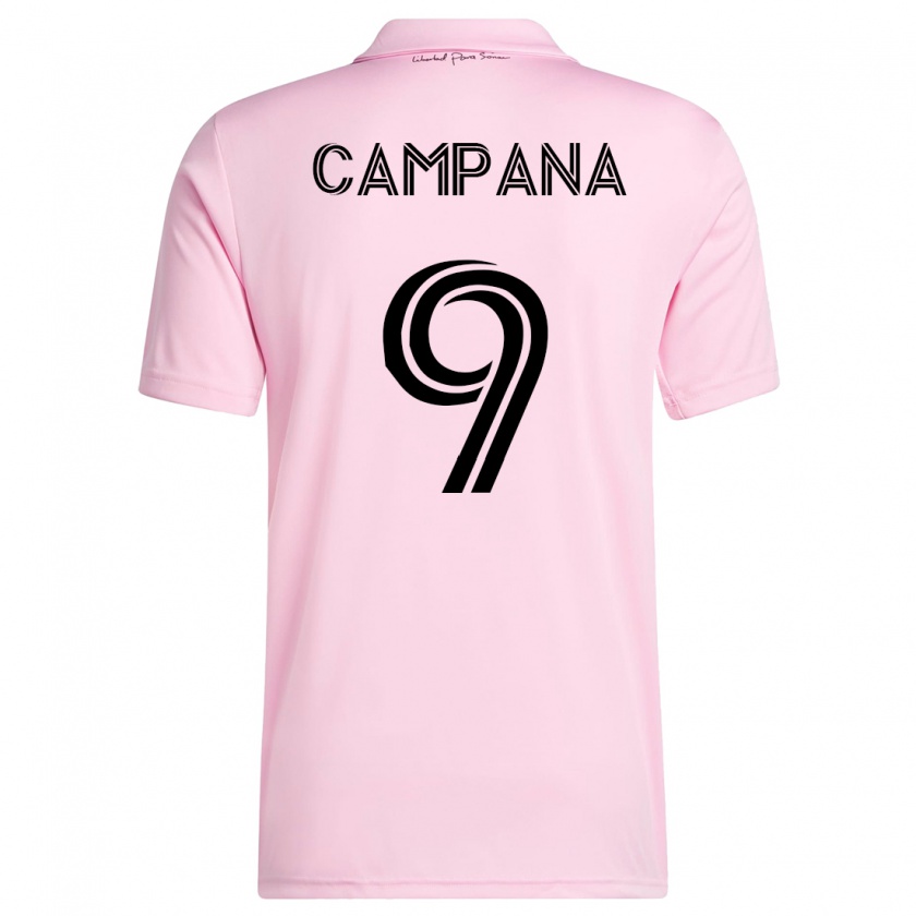Kandiny Kinder Leonardo Campana #9 Rosa Heimtrikot Trikot 2023/24 T-Shirt