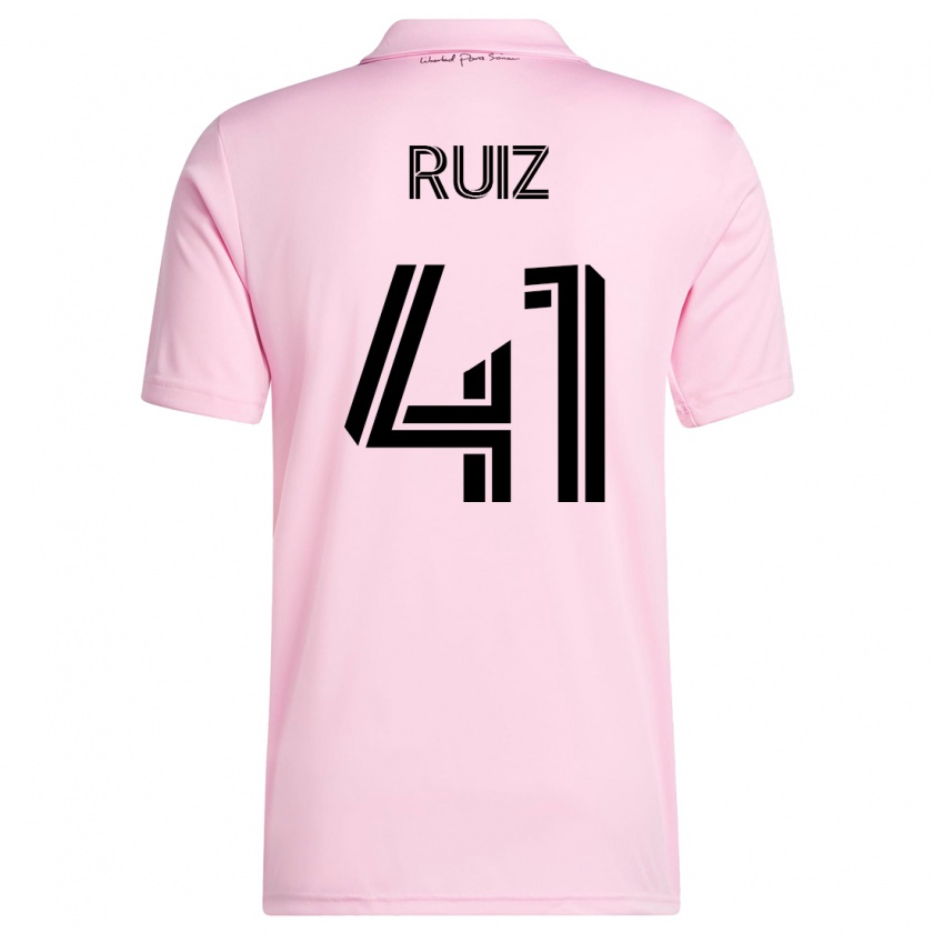 Kandiny Kinder David Ruíz #41 Rosa Heimtrikot Trikot 2023/24 T-Shirt