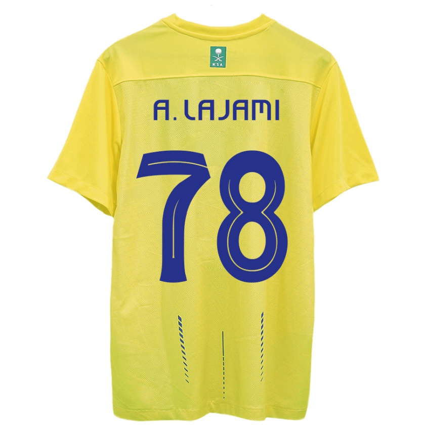 Kandiny Kinder Ali Lajami #78 Gelb Heimtrikot Trikot 2023/24 T-Shirt