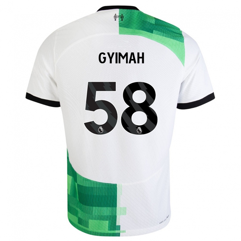 Kandiny Kinder Francis Gyimah #58 Weiß Grün Auswärtstrikot Trikot 2023/24 T-Shirt