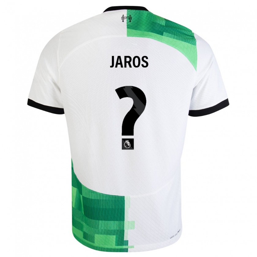 Kandiny Kinder Vitezslav Jaros #0 Weiß Grün Auswärtstrikot Trikot 2023/24 T-Shirt