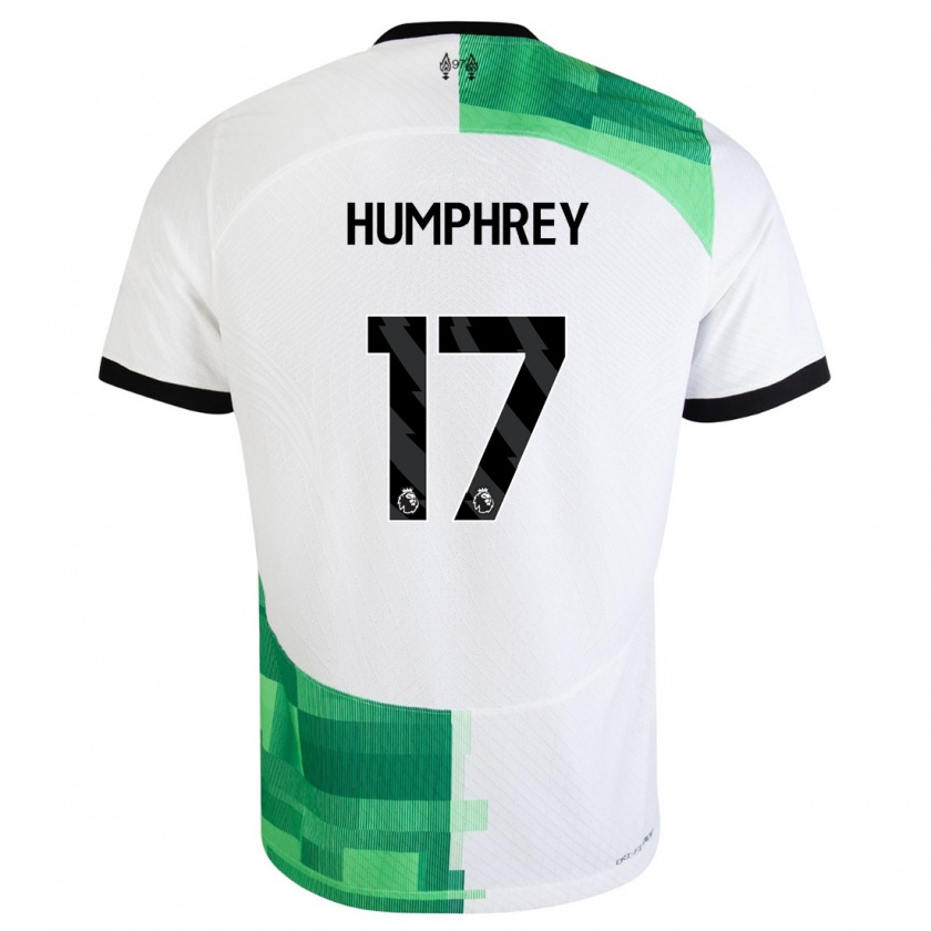 Kandiny Kinder Carla Humphrey #17 Weiß Grün Auswärtstrikot Trikot 2023/24 T-Shirt
