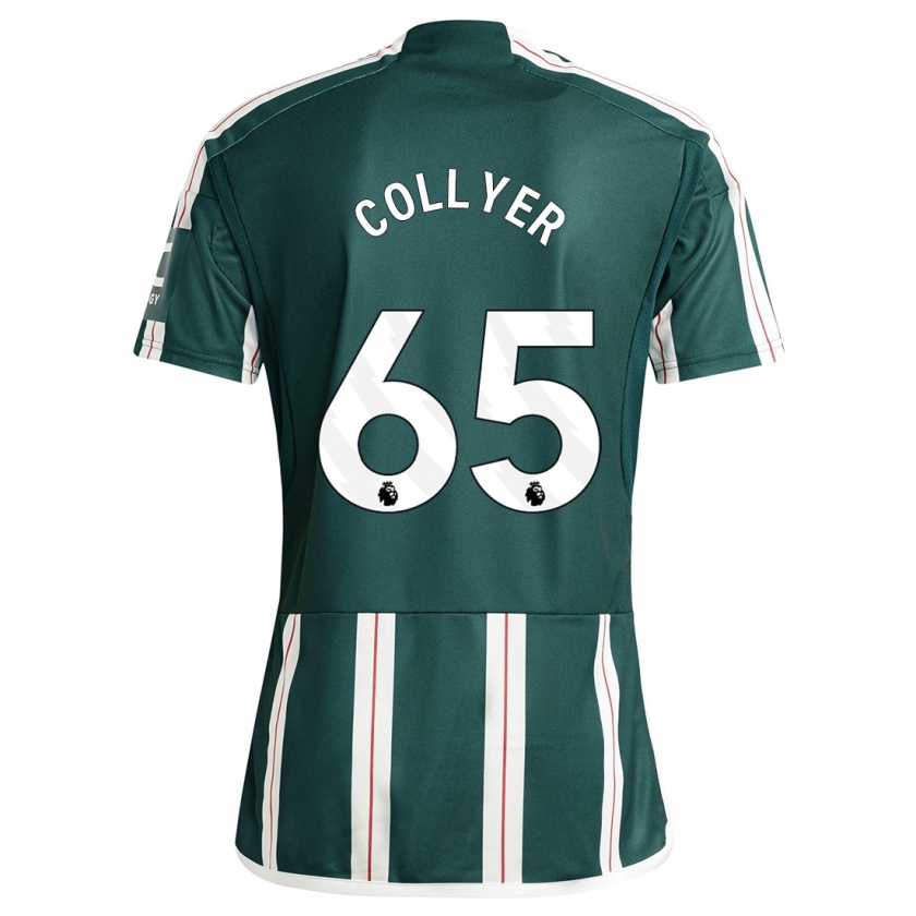 Kandiny Kinder Toby Collyer #65 Dunkelgrün Auswärtstrikot Trikot 2023/24 T-Shirt