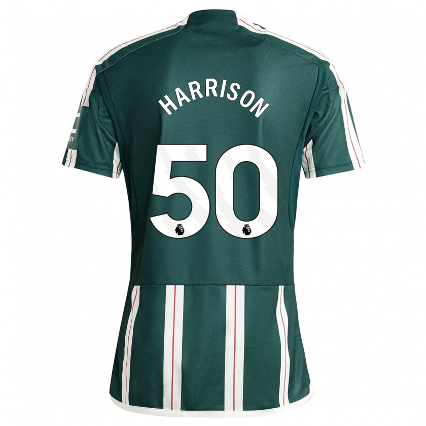 Kandiny Kinder Elyh Harrison #50 Dunkelgrün Auswärtstrikot Trikot 2023/24 T-Shirt