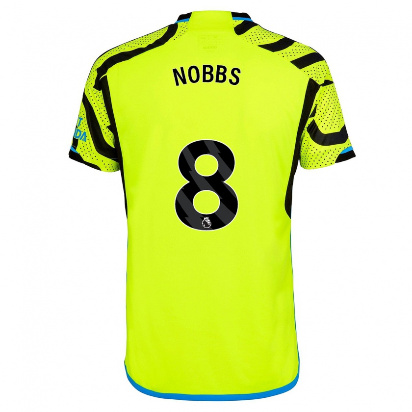 Kandiny Kinder Nobbs #8 Gelb Auswärtstrikot Trikot 2023/24 T-Shirt