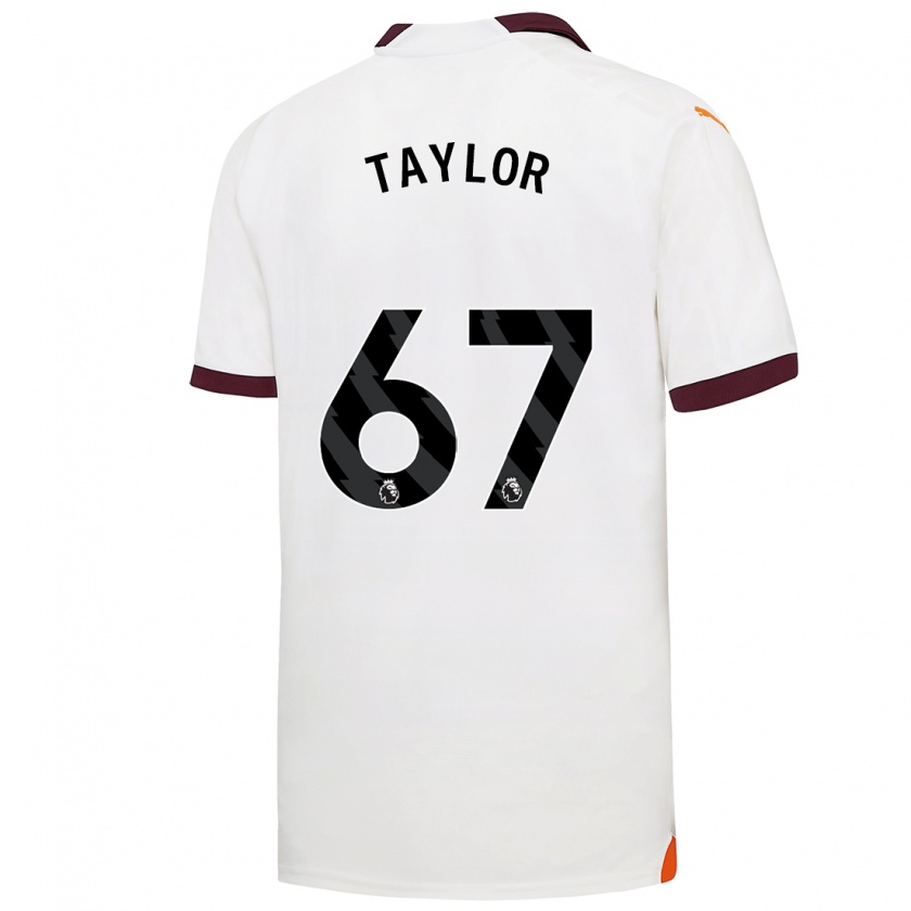 Kandiny Kinder Kane Taylor #67 Weiß Auswärtstrikot Trikot 2023/24 T-Shirt