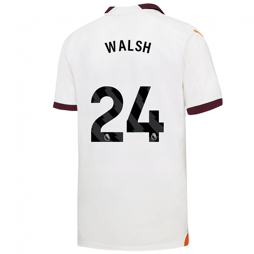 Kandiny Kinder Keira Walsh #24 Weiß Auswärtstrikot Trikot 2023/24 T-Shirt