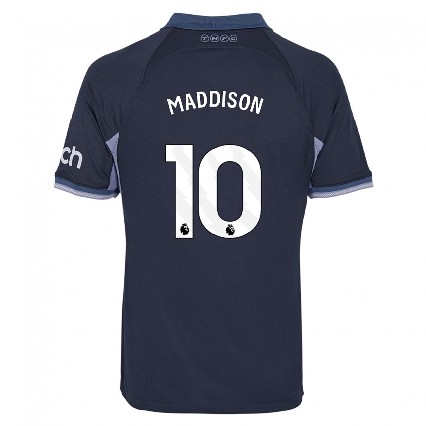 Kandiny Kinder James Maddison #10 Dunkelblau Auswärtstrikot Trikot 2023/24 T-Shirt