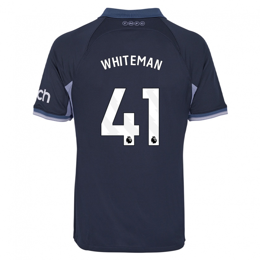 Kandiny Kinder Alfie Whiteman #41 Dunkelblau Auswärtstrikot Trikot 2023/24 T-Shirt