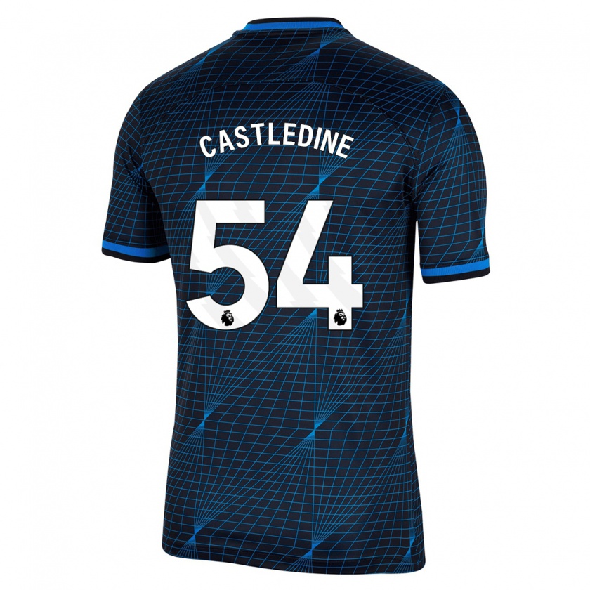 Kandiny Kinder Leo Castledine #54 Dunkelblau Auswärtstrikot Trikot 2023/24 T-Shirt