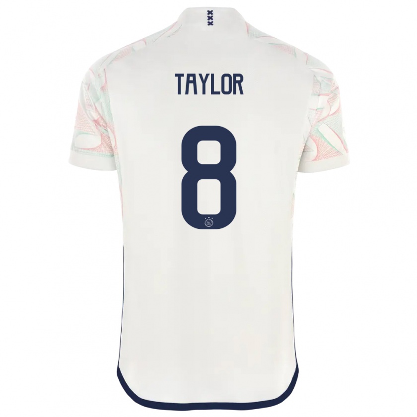 Kandiny Kinder Kenneth Taylor #8 Weiß Auswärtstrikot Trikot 2023/24 T-Shirt