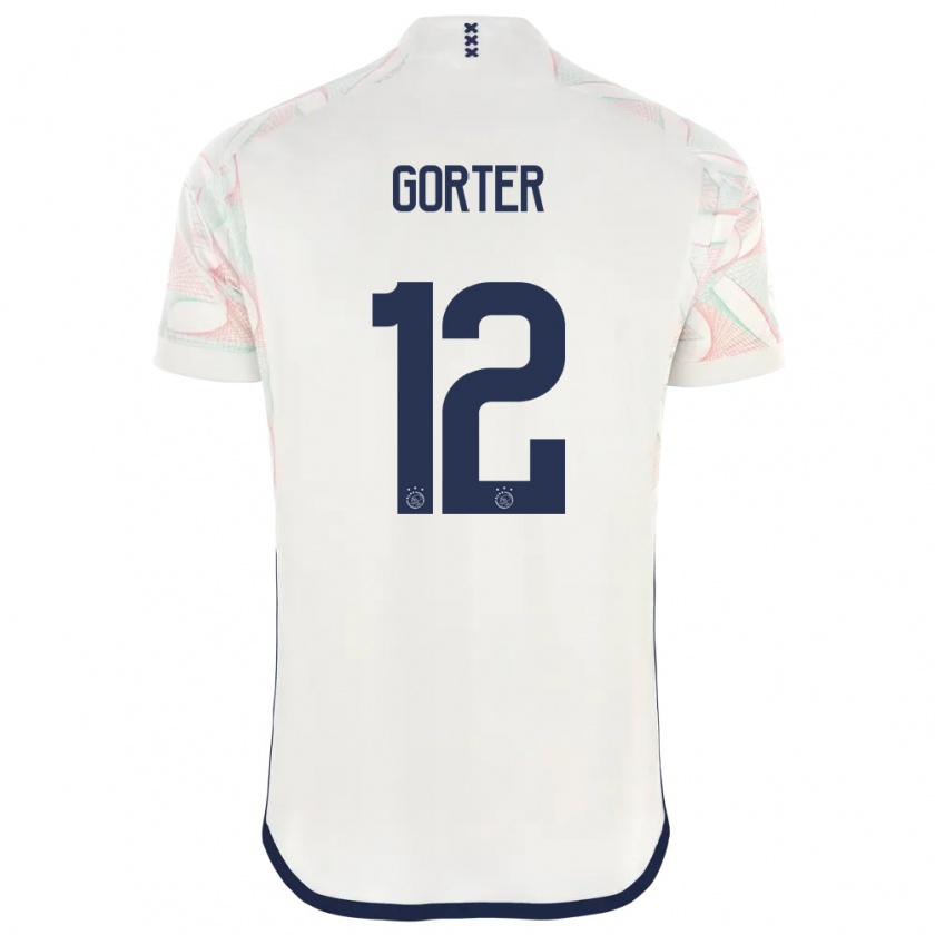 Kandiny Kinder Jay Gorter #12 Weiß Auswärtstrikot Trikot 2023/24 T-Shirt