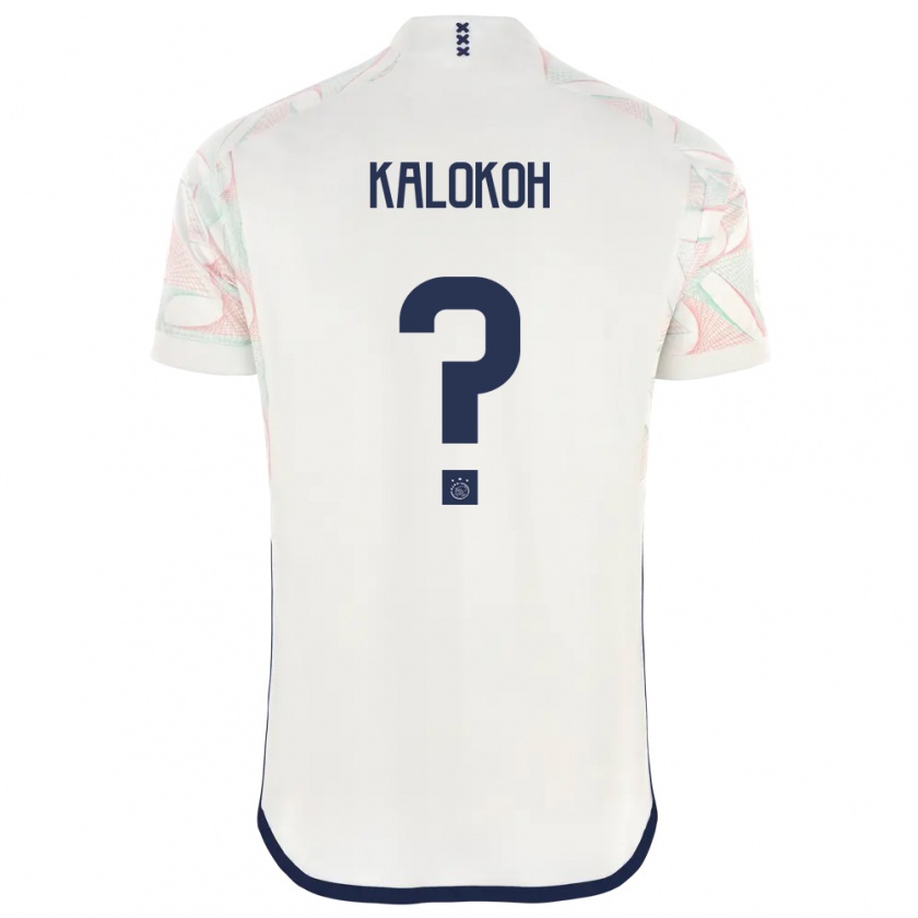 Kandiny Kinder David Kalokoh #0 Weiß Auswärtstrikot Trikot 2023/24 T-Shirt