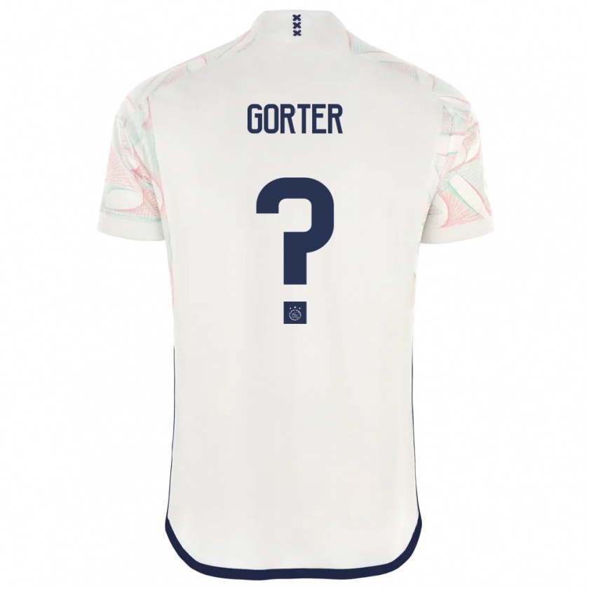 Kandiny Kinder Olaf Gorter #0 Weiß Auswärtstrikot Trikot 2023/24 T-Shirt