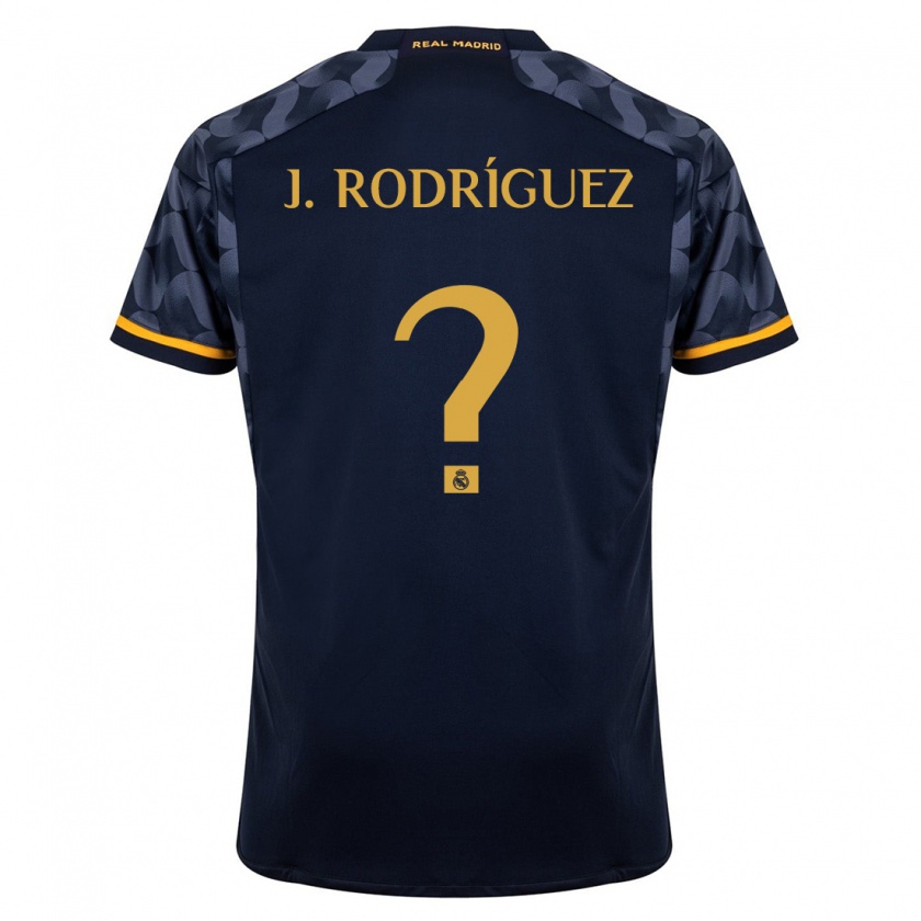 Kandiny Kinder Juan Rodríguez #0 Dunkelblau Auswärtstrikot Trikot 2023/24 T-Shirt