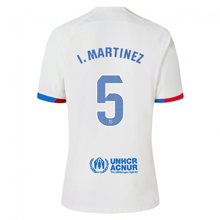 Kandiny Kinder Iñigo Martínez #5 Weiß Auswärtstrikot Trikot 2023/24 T-Shirt