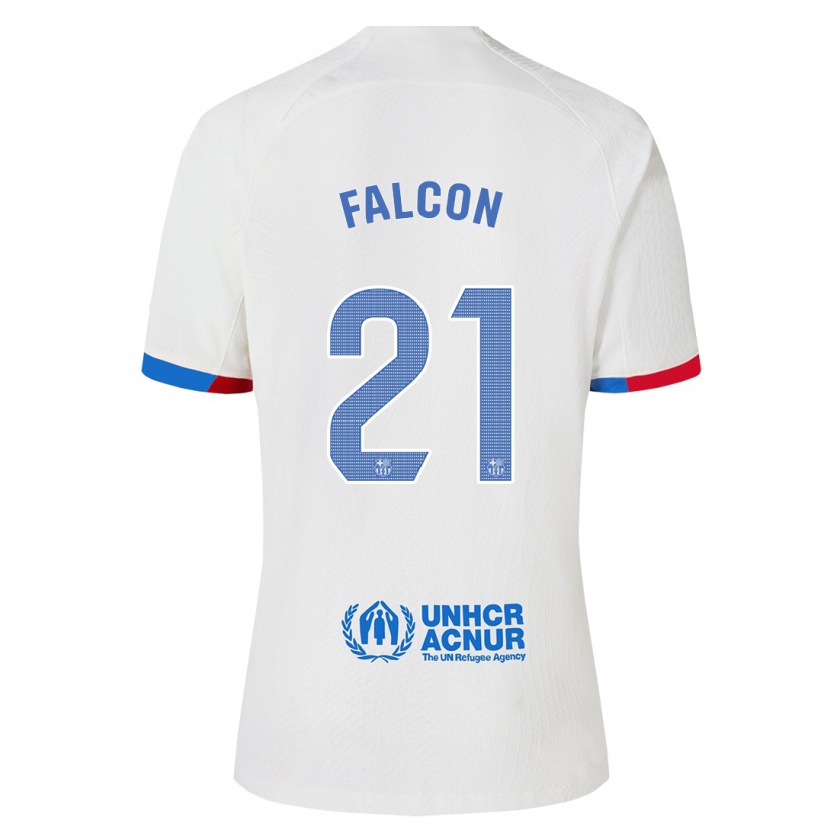 Kandiny Kinder Andrea Falcon #21 Weiß Auswärtstrikot Trikot 2023/24 T-Shirt