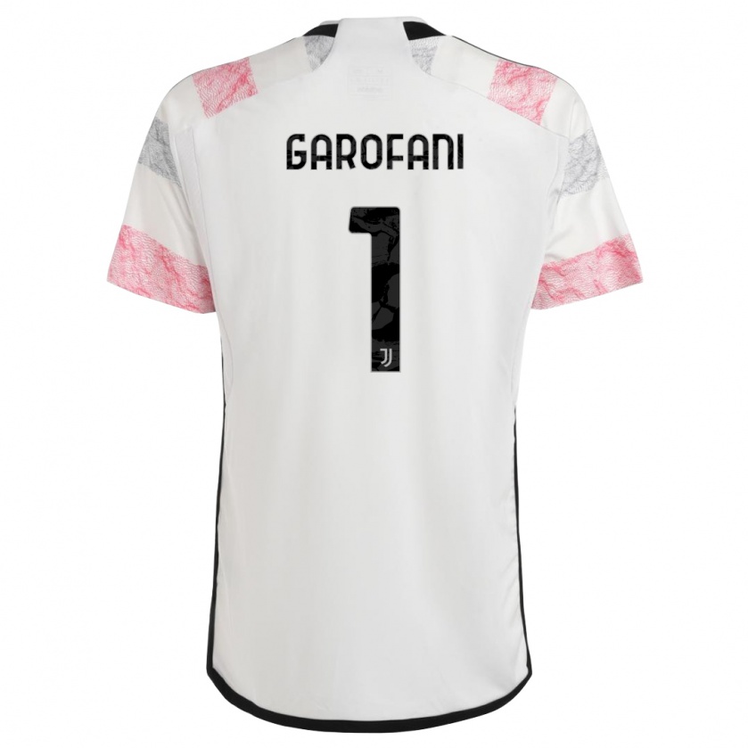 Kandiny Kinder Giovanni Garofani #1 Weiß Rosa Auswärtstrikot Trikot 2023/24 T-Shirt