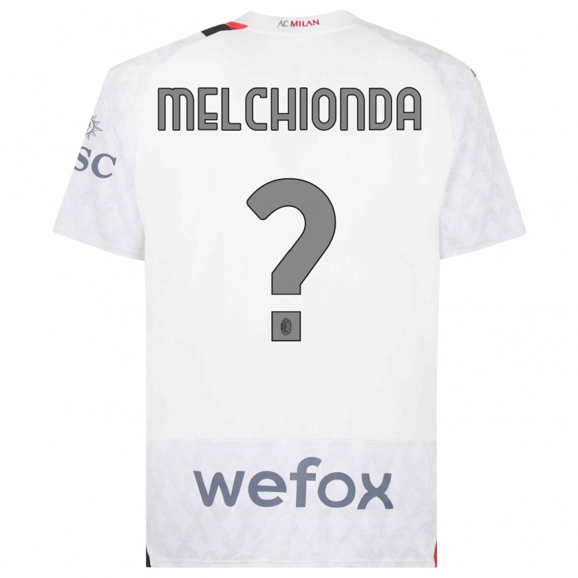 Kandiny Kinder Marco Melchionda #0 Weiß Auswärtstrikot Trikot 2023/24 T-Shirt