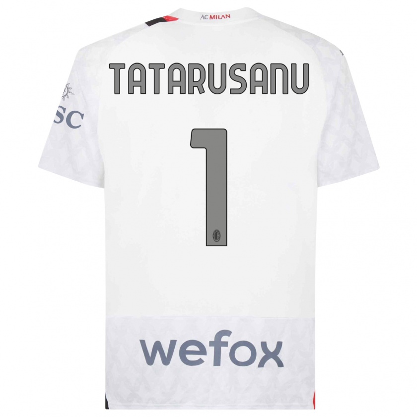 Kandiny Kinder Ciprian Tatarusanu #1 Weiß Auswärtstrikot Trikot 2023/24 T-Shirt