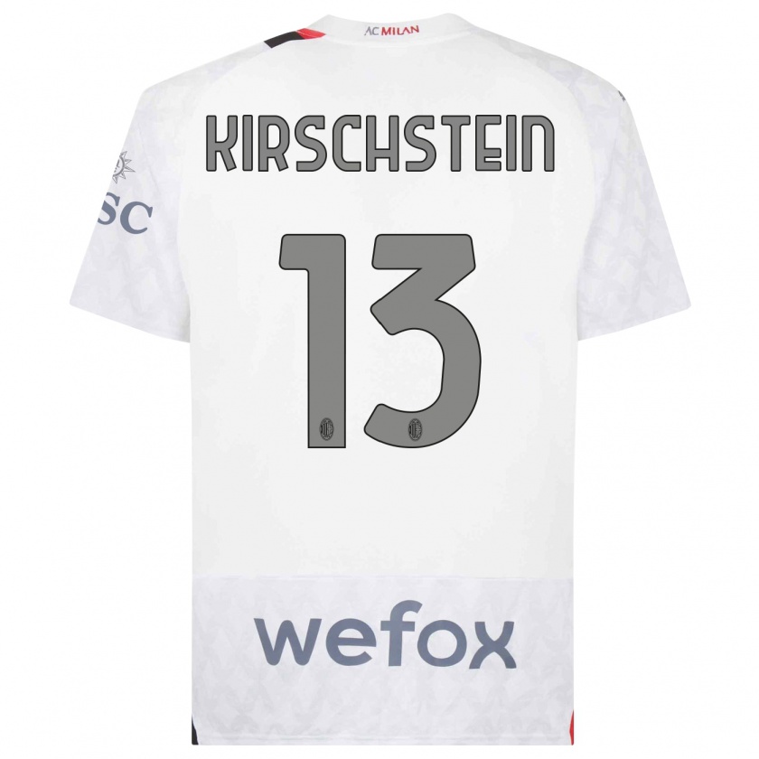 Kandiny Kinder Merle Kirschstein #13 Weiß Auswärtstrikot Trikot 2023/24 T-Shirt