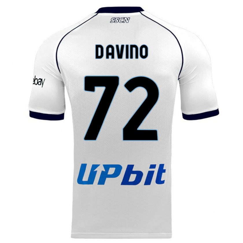 Kandiny Kinder Luigi D'avino #72 Weiß Auswärtstrikot Trikot 2023/24 T-Shirt