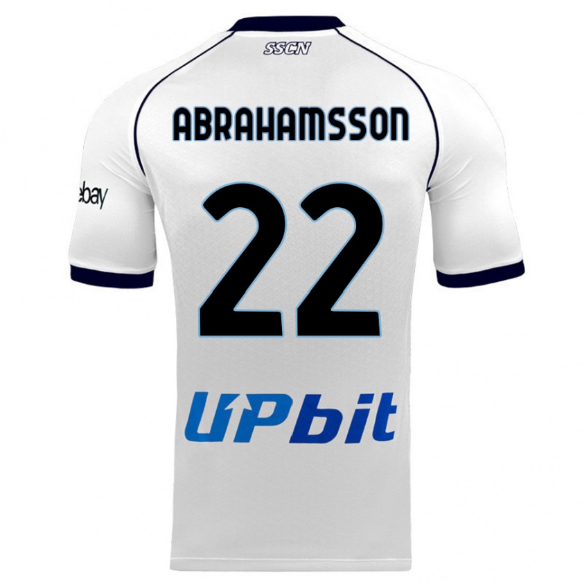 Kandiny Kinder Sejde Abrahamsson #22 Weiß Auswärtstrikot Trikot 2023/24 T-Shirt