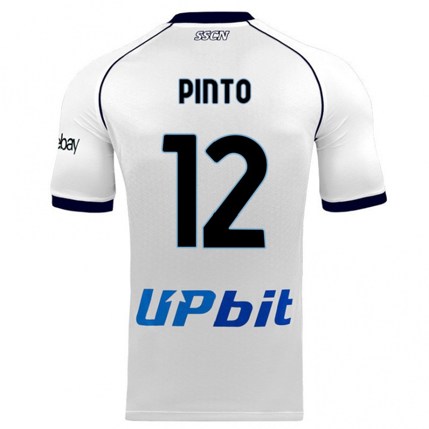 Kandiny Kinder Ciro Pinto #12 Weiß Auswärtstrikot Trikot 2023/24 T-Shirt