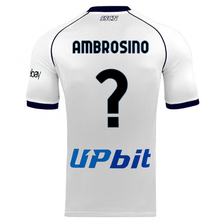 Kandiny Kinder Ambrosino #0 Weiß Auswärtstrikot Trikot 2023/24 T-Shirt