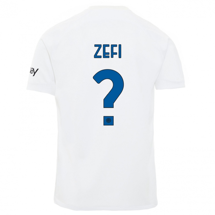 Kandiny Kinder Kevin Zefi #0 Weiß Auswärtstrikot Trikot 2023/24 T-Shirt