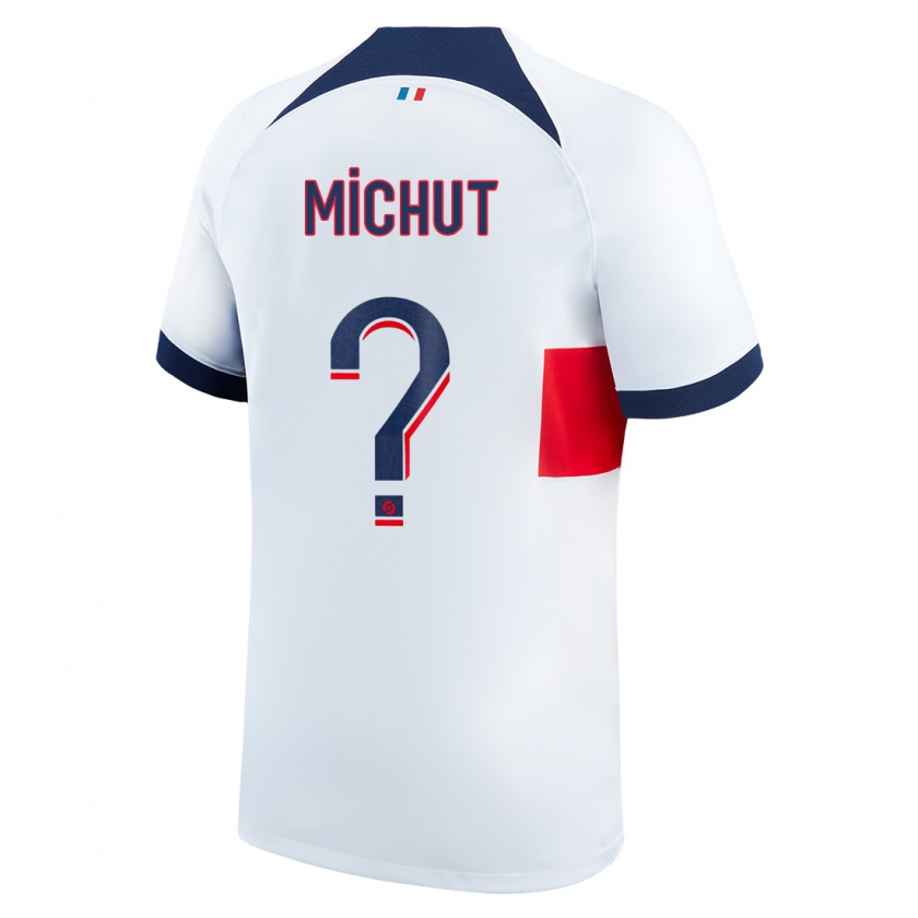Kandiny Kinder Etienne Michut #0 Weiß Auswärtstrikot Trikot 2023/24 T-Shirt
