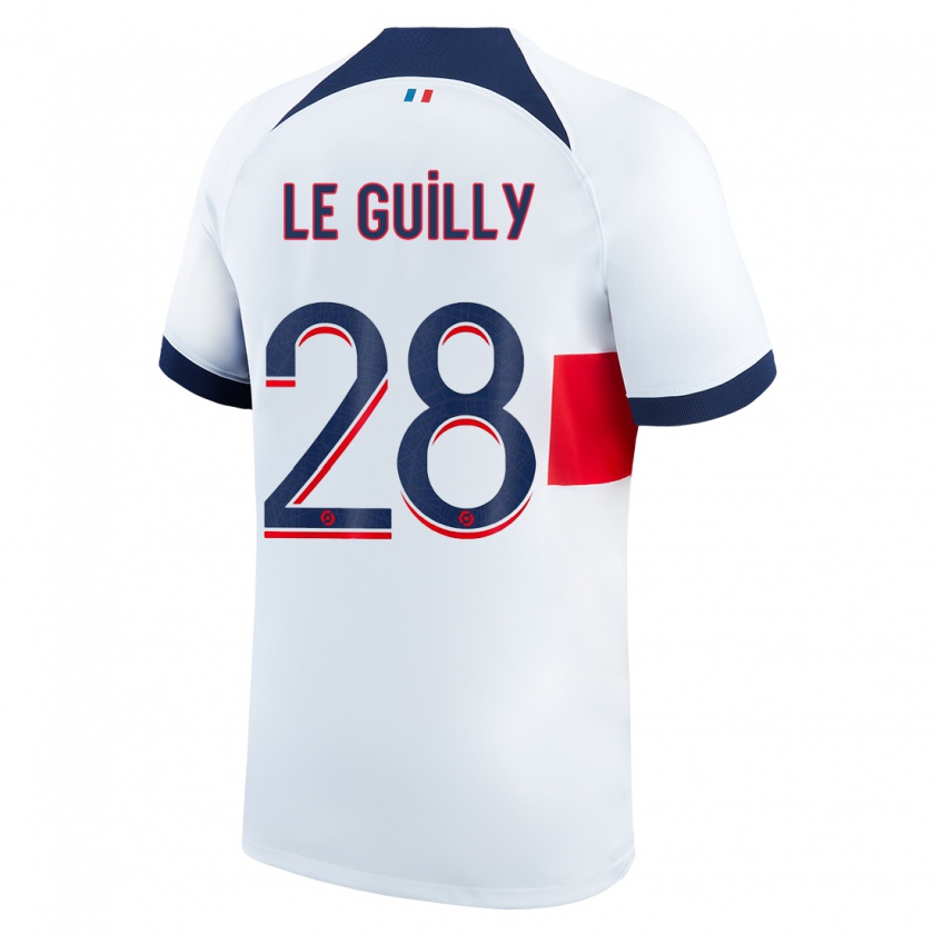 Kandiny Kinder Jade Le Guilly #28 Weiß Auswärtstrikot Trikot 2023/24 T-Shirt