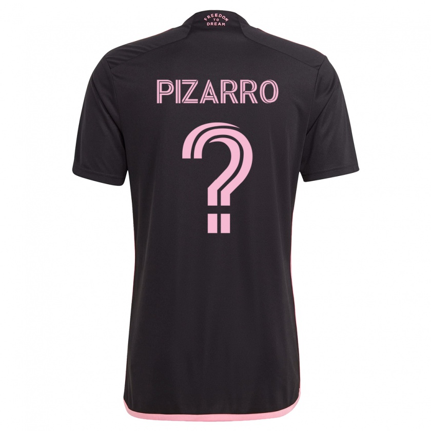 Kandiny Kinder Rodolfo Pizarro #0 Schwarz Auswärtstrikot Trikot 2023/24 T-Shirt