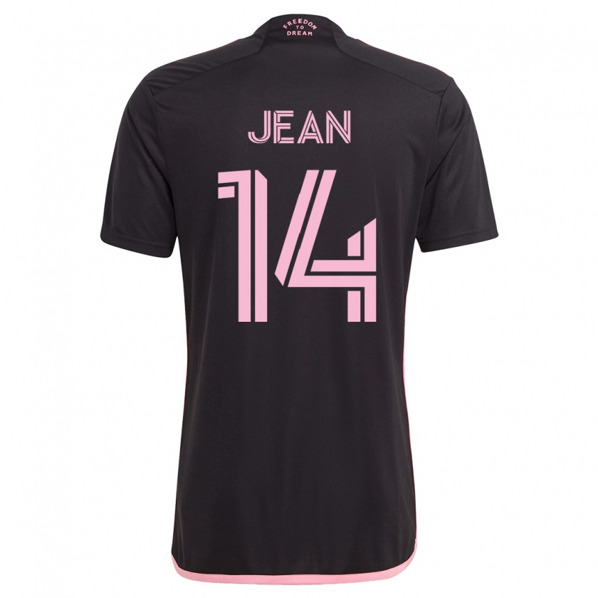 Kandiny Kinder Corentin Jean #14 Schwarz Auswärtstrikot Trikot 2023/24 T-Shirt
