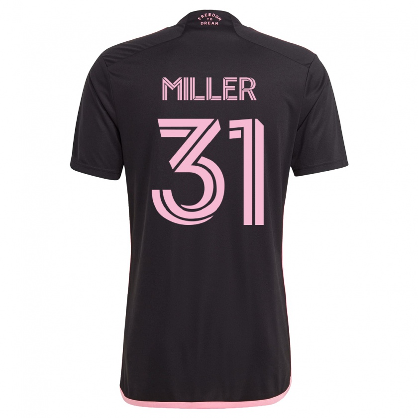 Kandiny Kinder Kamal Miller #31 Schwarz Auswärtstrikot Trikot 2023/24 T-Shirt
