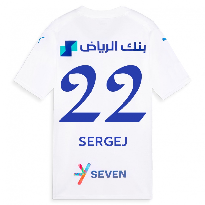 Kandiny Kinder Sergej Milinkovic-Savic #22 Weiß Auswärtstrikot Trikot 2023/24 T-Shirt