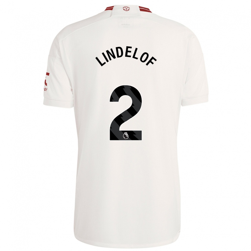 Kandiny Kinder Victor Lindelöf #2 Weiß Ausweichtrikot Trikot 2023/24 T-Shirt