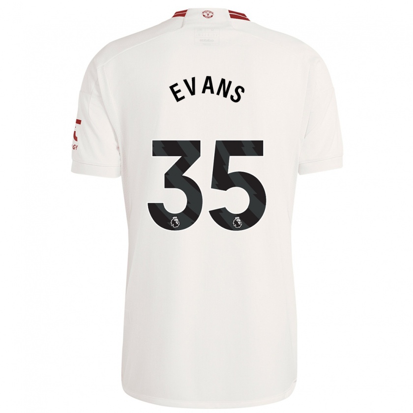 Kandiny Kinder Jonny Evans #35 Weiß Ausweichtrikot Trikot 2023/24 T-Shirt