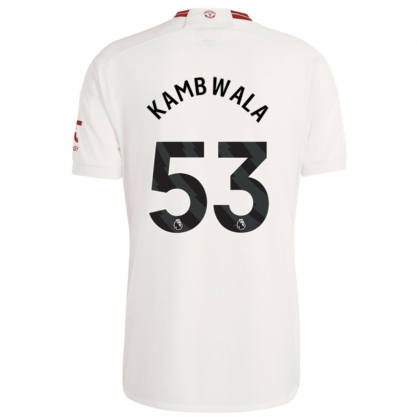 Kandiny Kinder Willy Kambwala #53 Weiß Ausweichtrikot Trikot 2023/24 T-Shirt