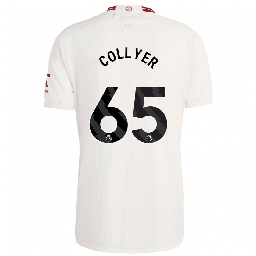 Kandiny Kinder Toby Collyer #65 Weiß Ausweichtrikot Trikot 2023/24 T-Shirt