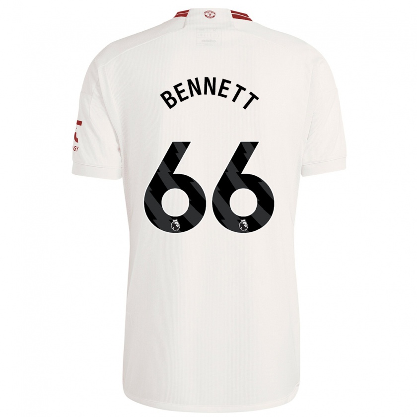 Kandiny Kinder Rhys Bennett #66 Weiß Ausweichtrikot Trikot 2023/24 T-Shirt