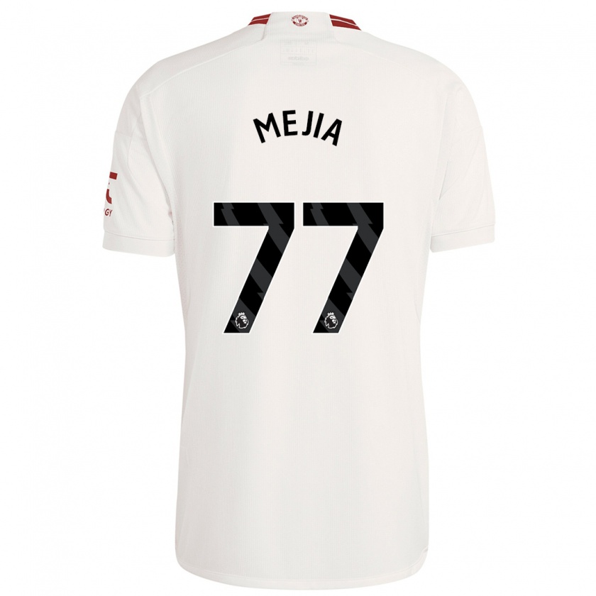 Kandiny Kinder Mateo Mejia #77 Weiß Ausweichtrikot Trikot 2023/24 T-Shirt