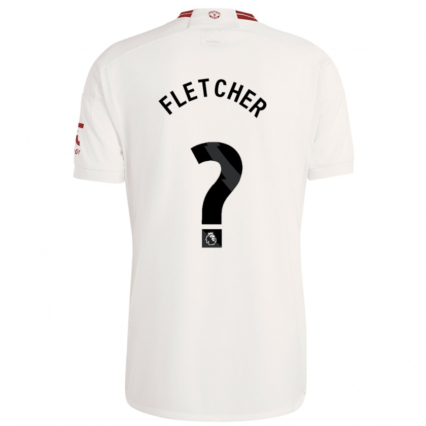 Kandiny Kinder Tyler Fletcher #0 Weiß Ausweichtrikot Trikot 2023/24 T-Shirt