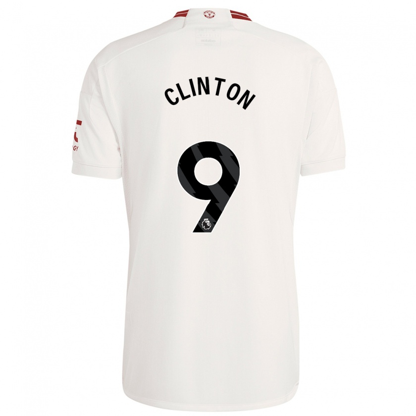 Kandiny Kinder Grace Clinton #9 Weiß Ausweichtrikot Trikot 2023/24 T-Shirt